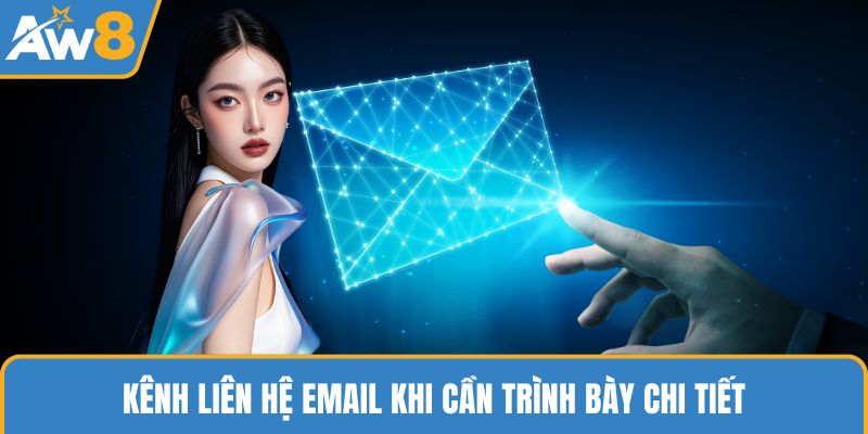 Kênh liên hệ Email khi cần trình bày chi tiết