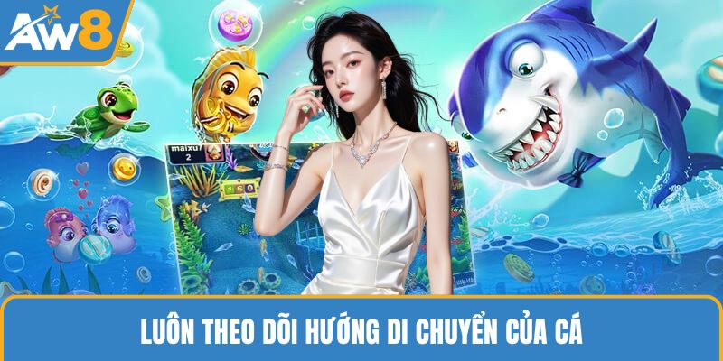 Luôn theo dõi hướng di chuyển của cá