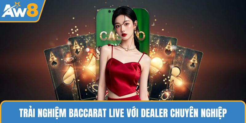 Trải nghiệm Baccarat Live với Dealer chuyên nghiệp